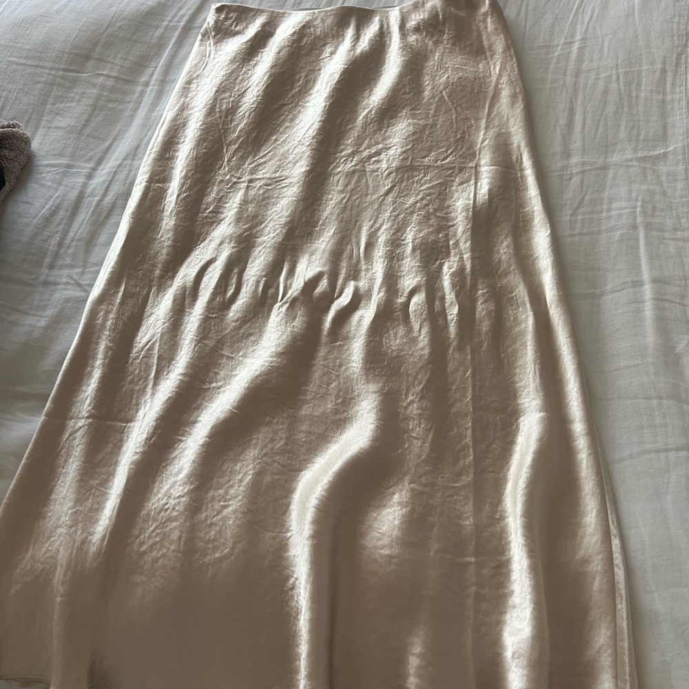 Aritzia slip silk skirt